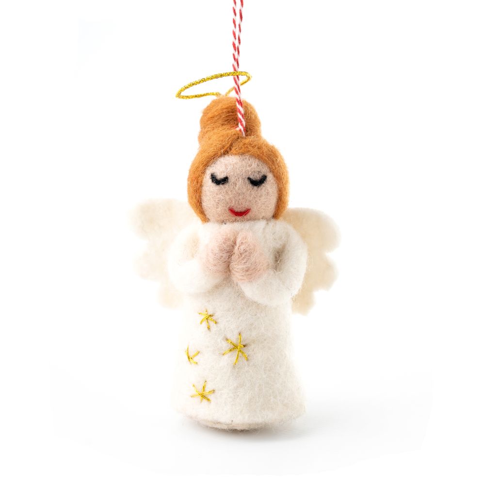 Angel Ava Felt Christmas Decoration