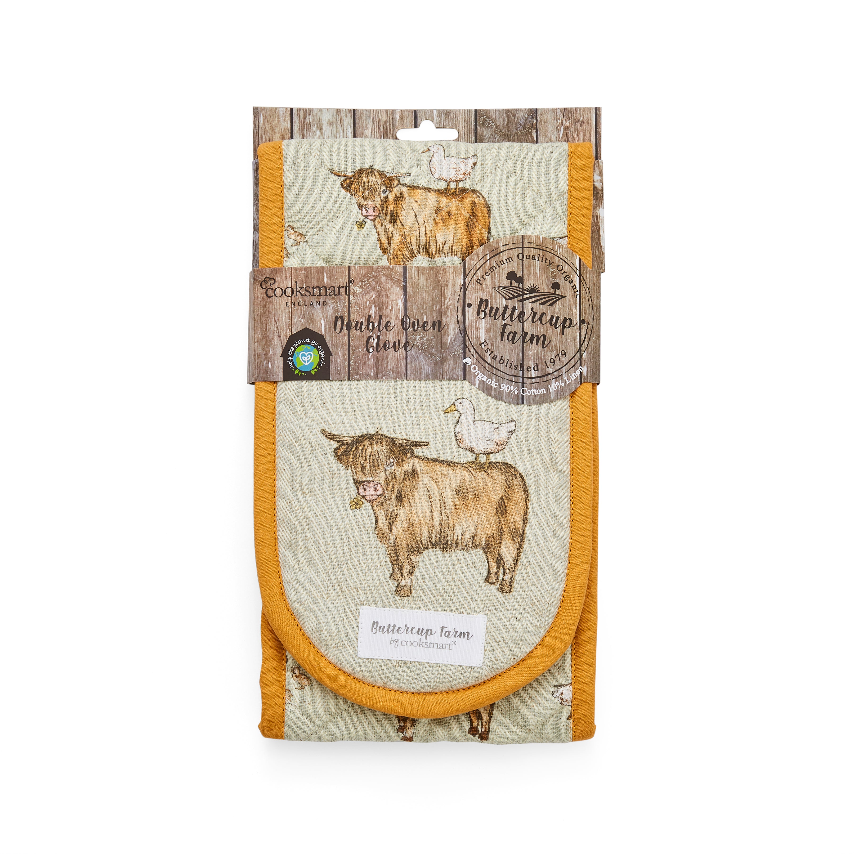 Organic Cotton Blend Double Oven Glove Buttercup Farm