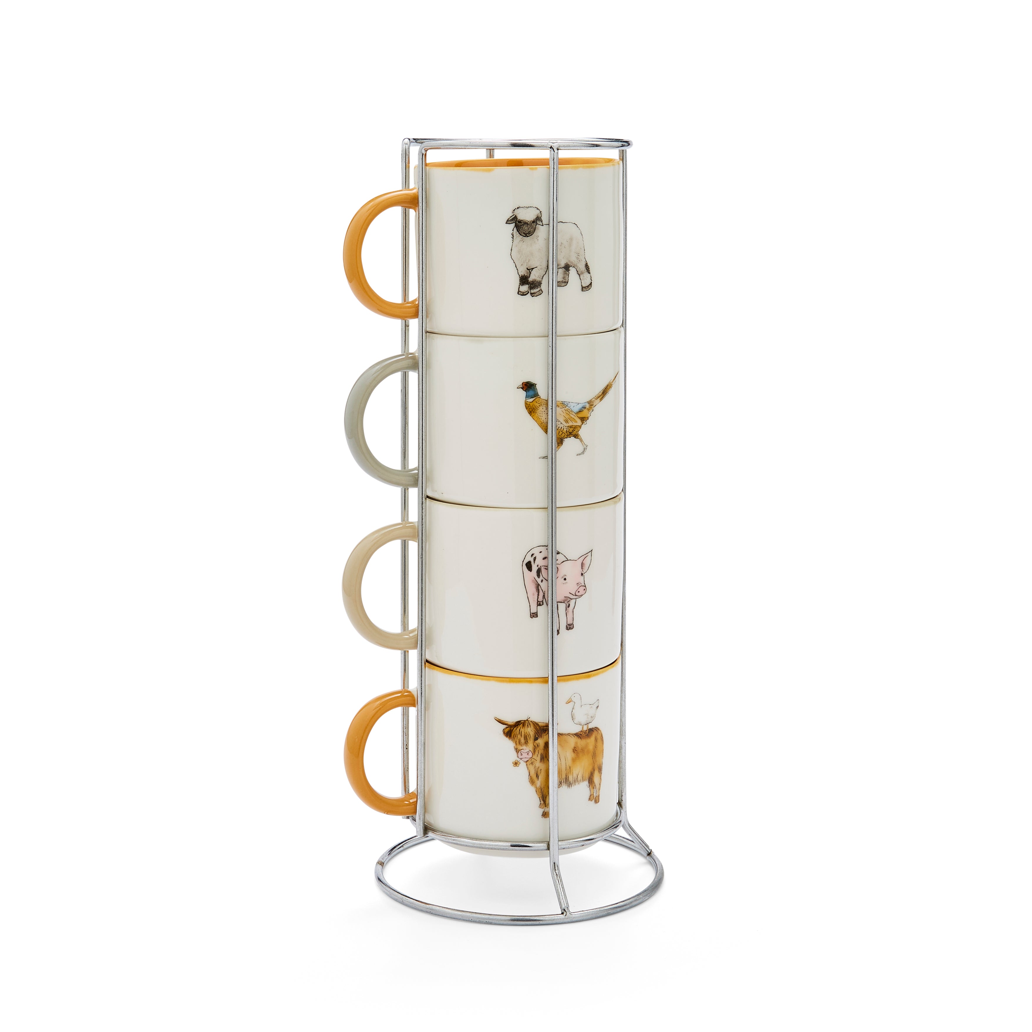Stacking Mugs & Holder Buttercup Farm – Speckled Hen Store