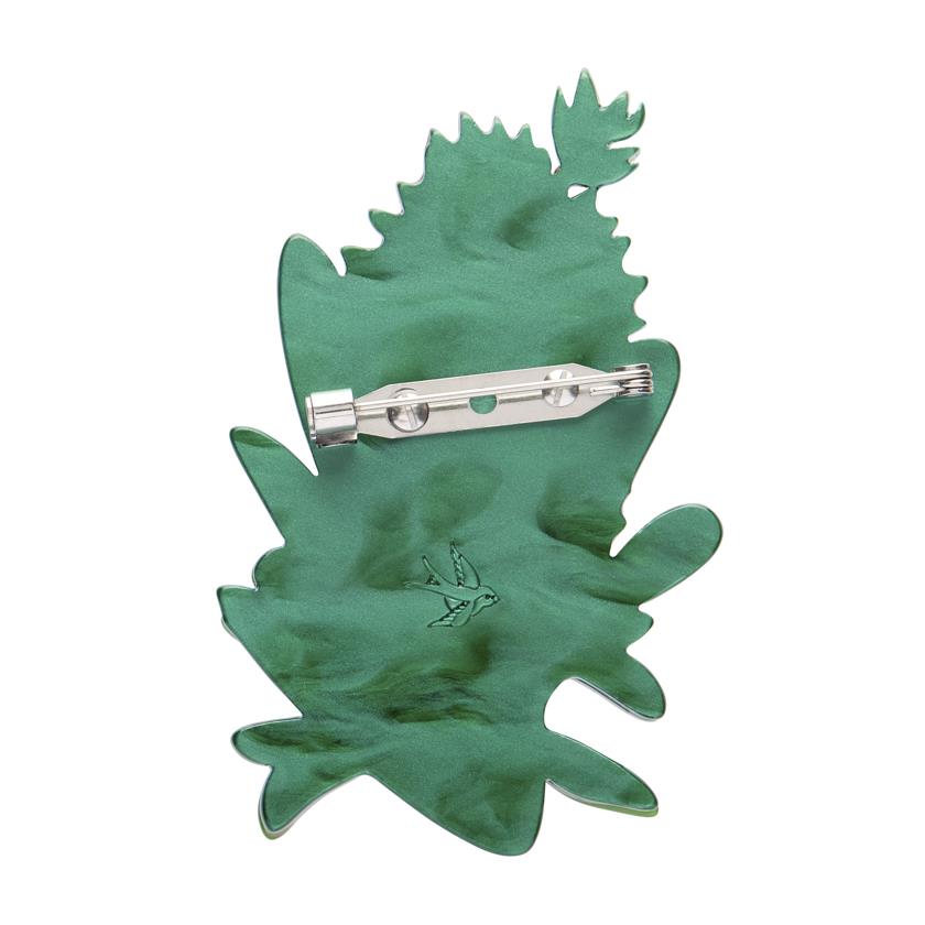 Crimson Bottlebrush Brooch