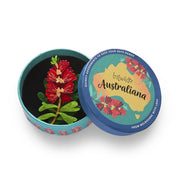 Crimson Bottlebrush Brooch