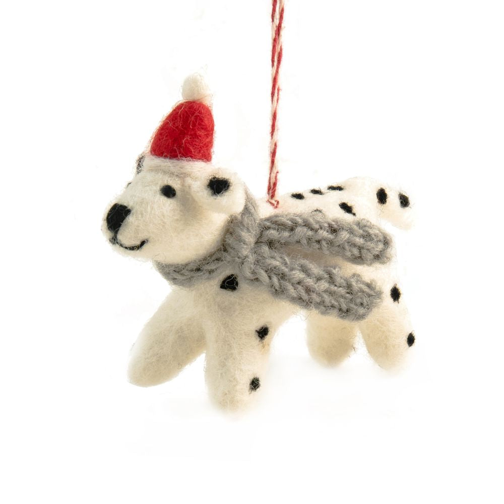 Dog Spot Felt Christmas Decoration