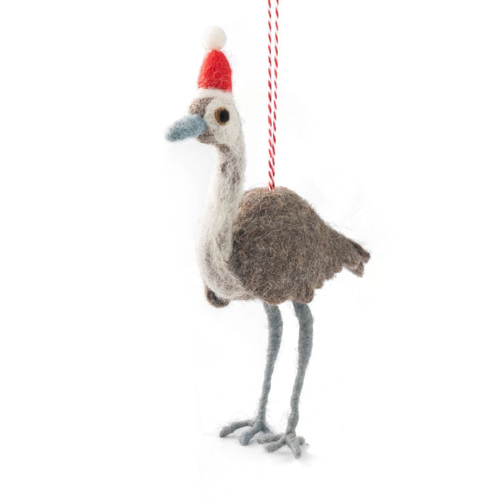 Emu Evan Felt Christmas Decoration