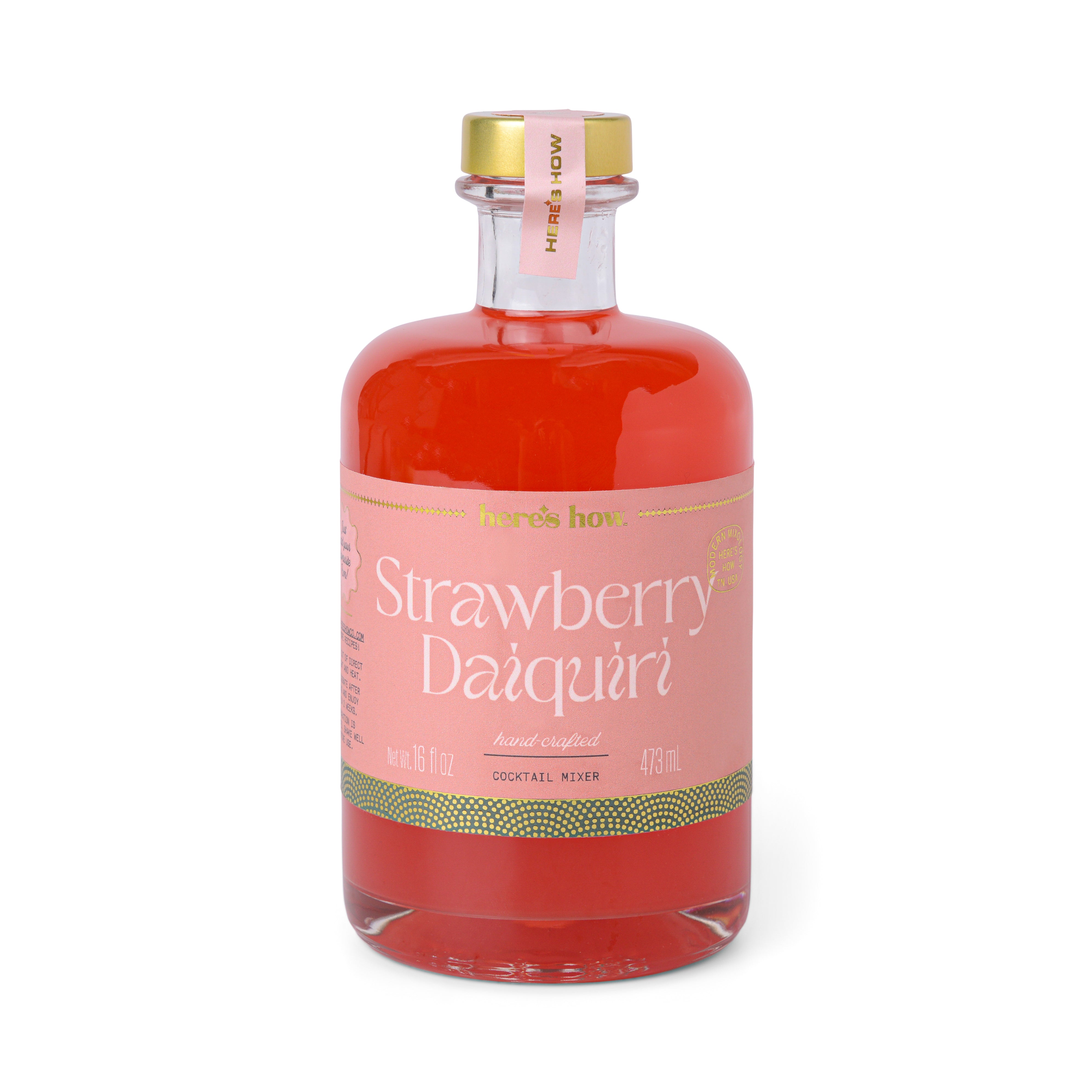 Strawberry Daiquiri Cocktail Mixer 16oz / 473ml