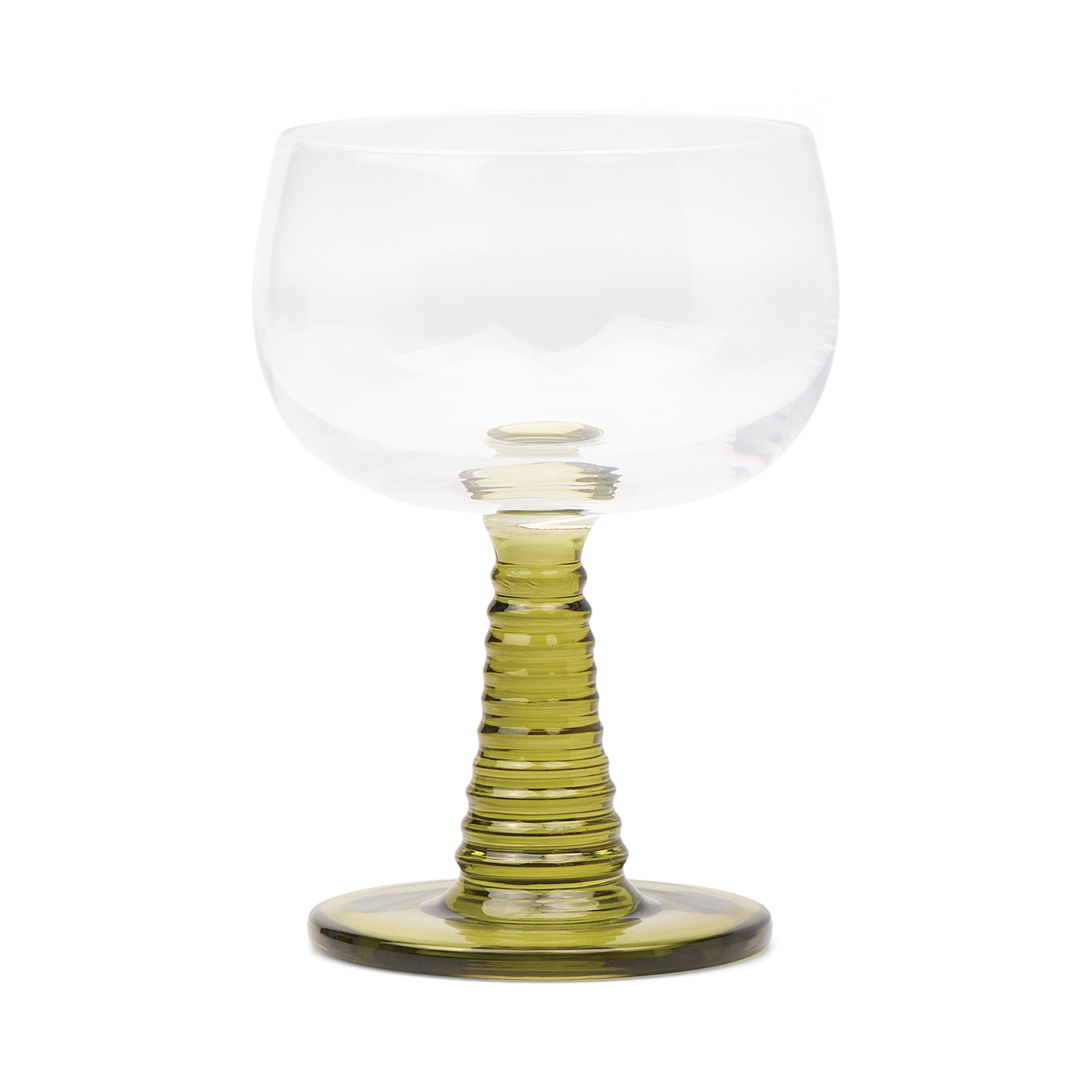 The Romy Wine Glasses Olive Set Of 2