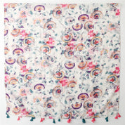 Peacock Floral Scarf