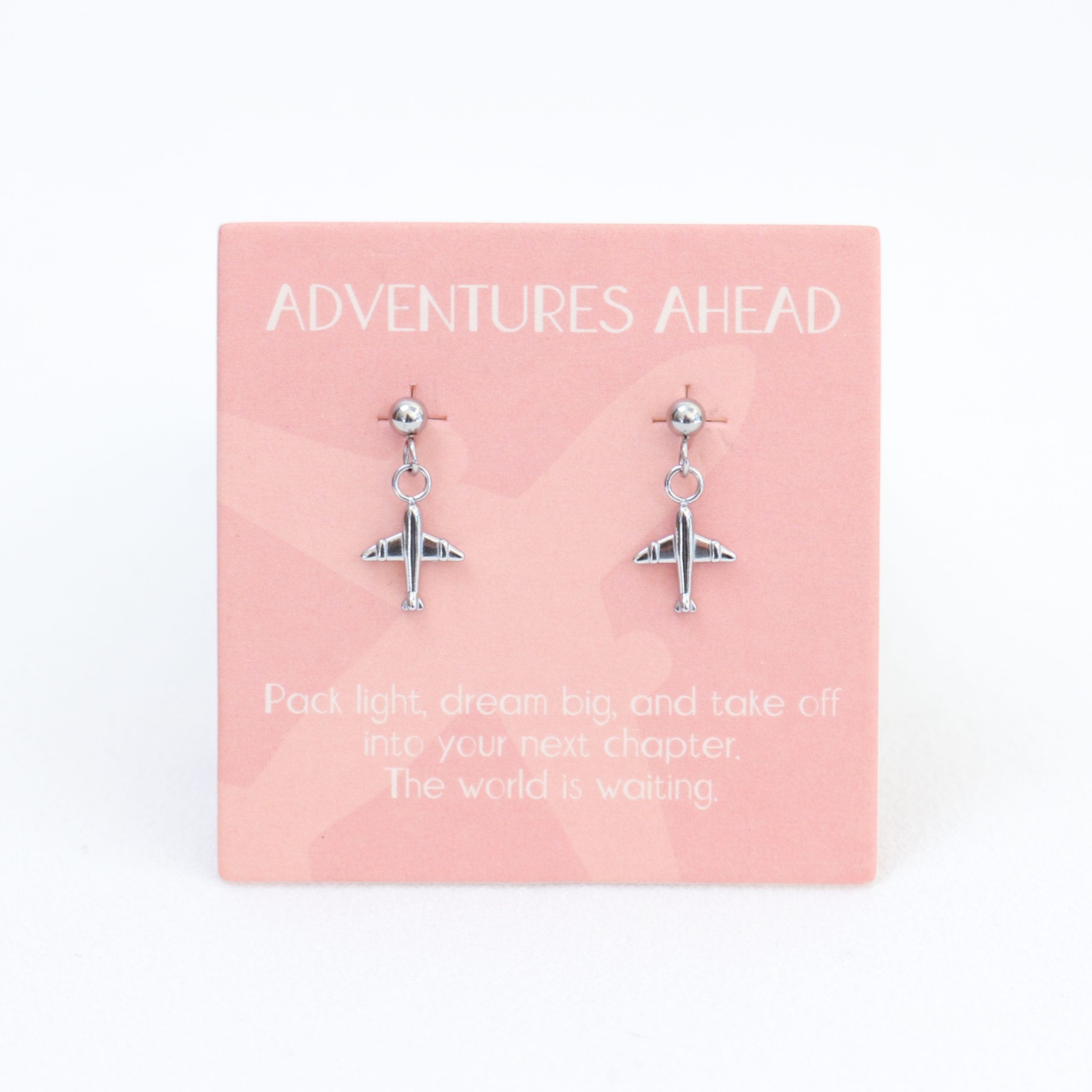 Adventures Ahead Drop Earrings Silver