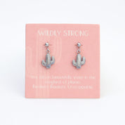 Wildly Strong Drop Earrings Silver