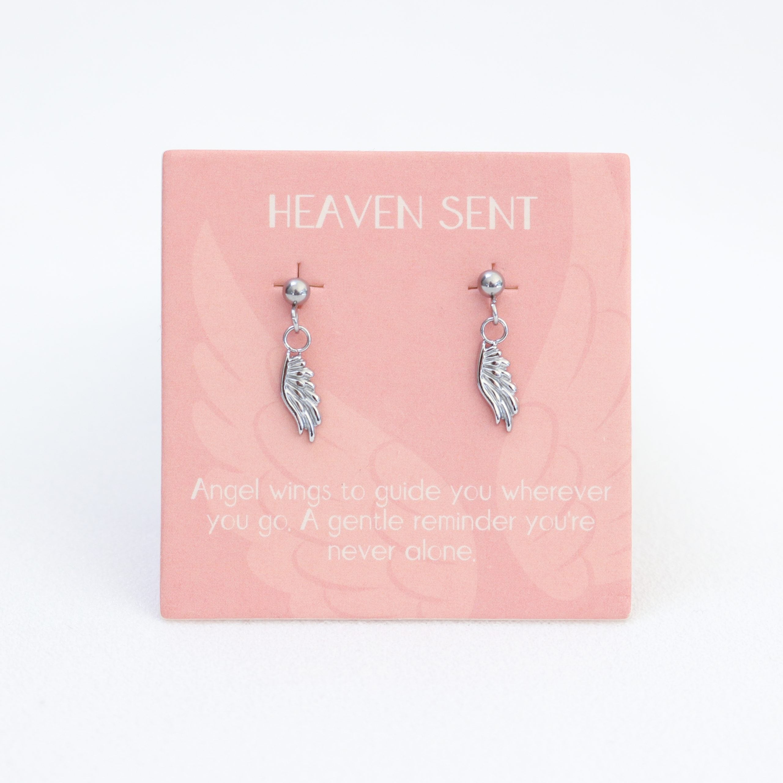 Heaven Sent Drop Earrings Silver