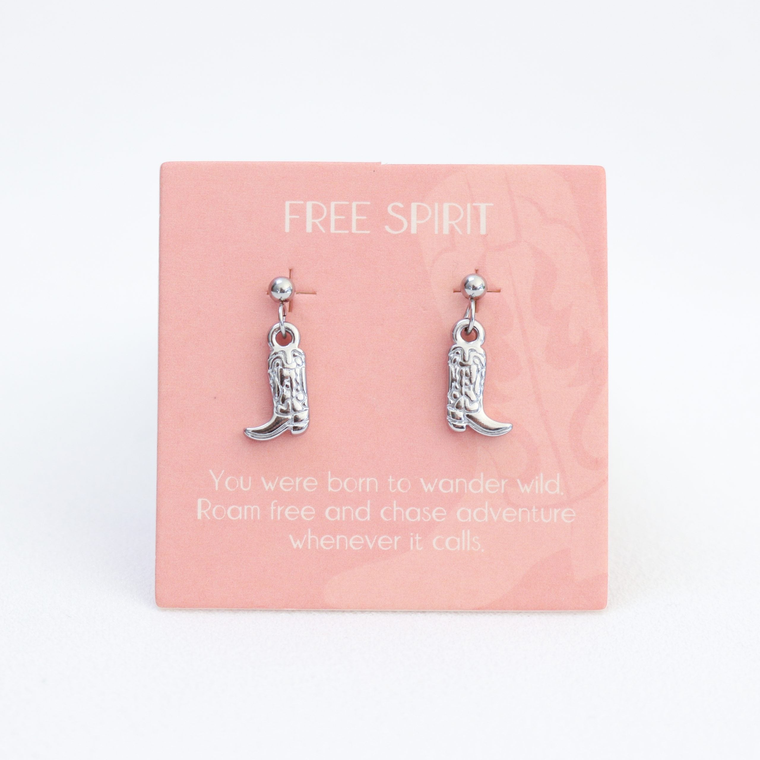 Free Spirit Drop Earrings Silver