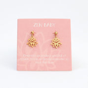 Zen Baby Drop Earrings Gold