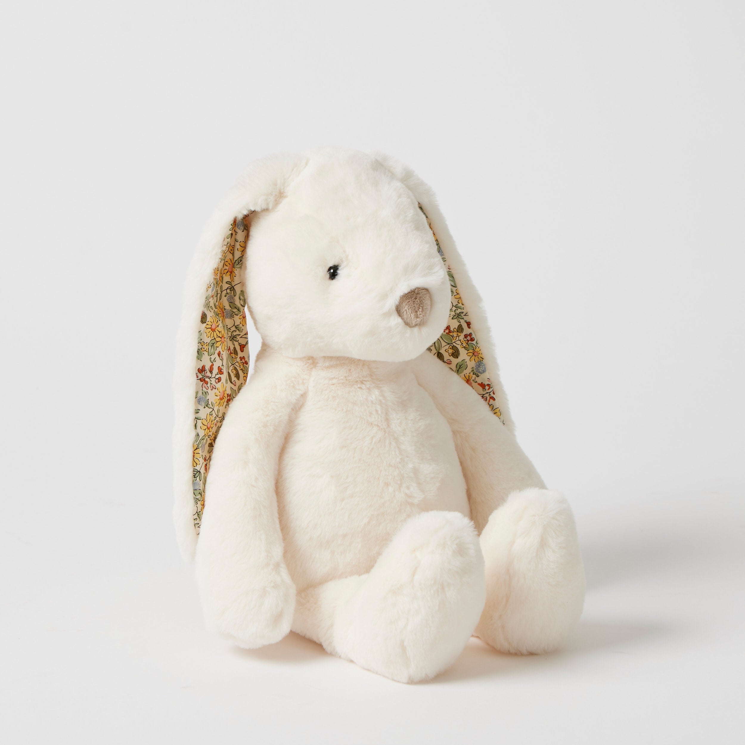 Floral White Bunny Medium