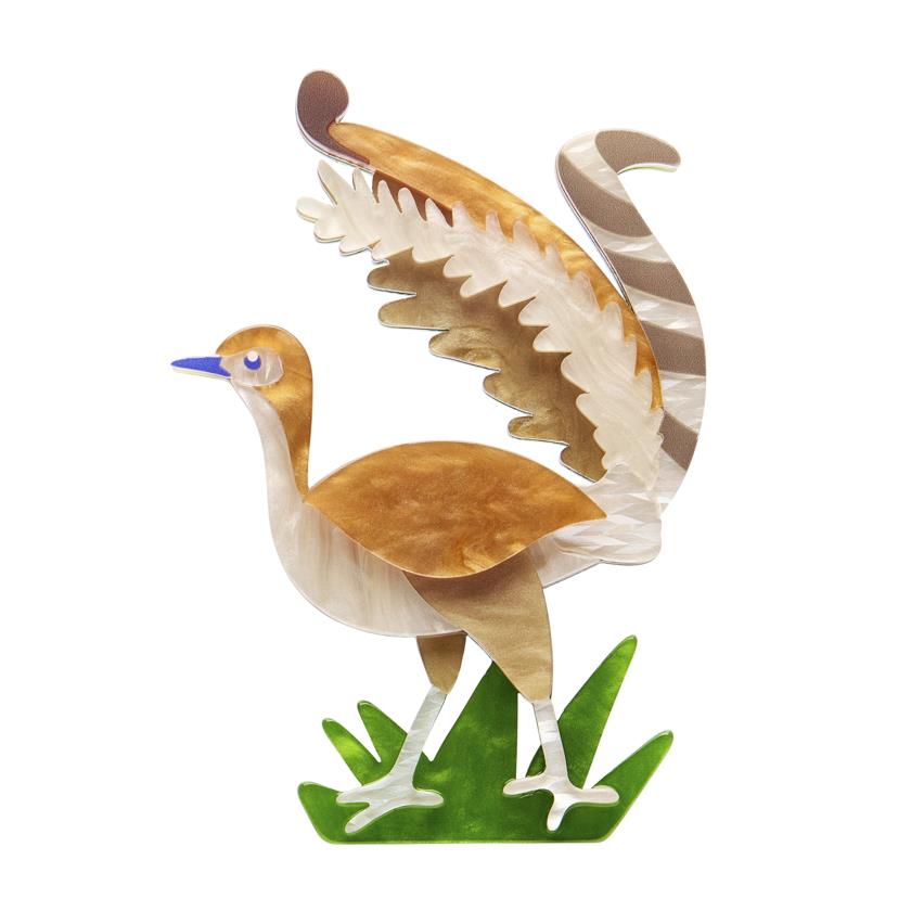 Lottie The Lyrebird Brooch