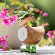 Floral Hat & Boots Ducky Green
