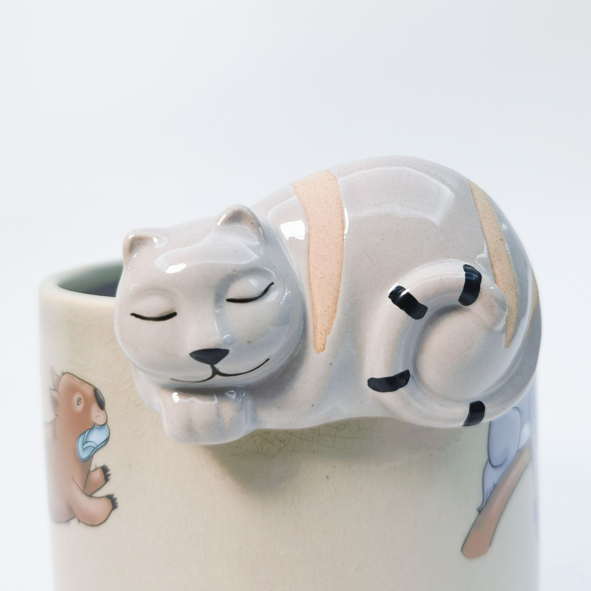 Cat Pot Sitter Grey