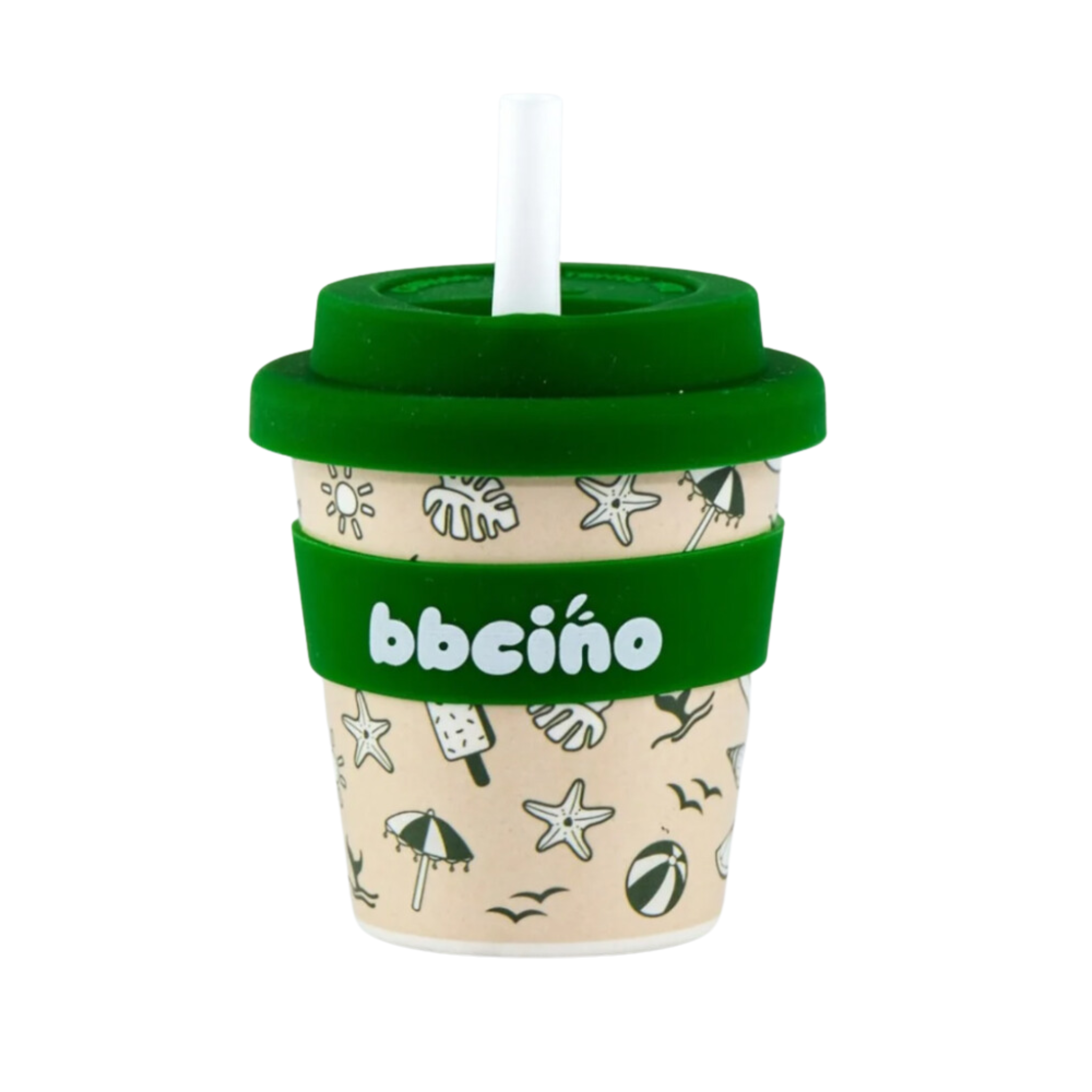 Reusable Babycino Bamboo Cup Beach, Please! (120ml)