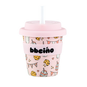 Reusable Babycino Bamboo Cup Tough Cookie in Pink (120ml)