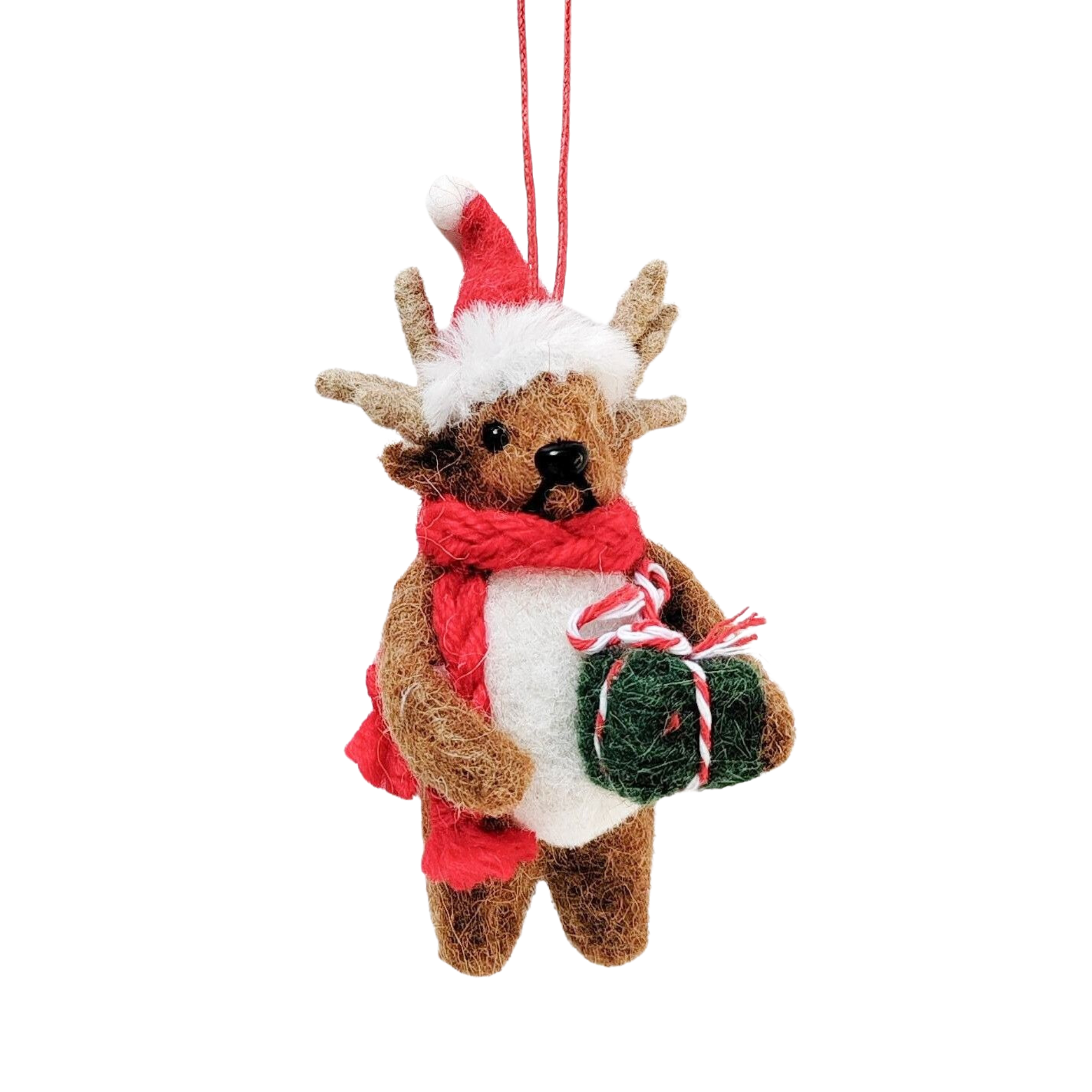 Felt Reindeer & Present Christmas Decoration