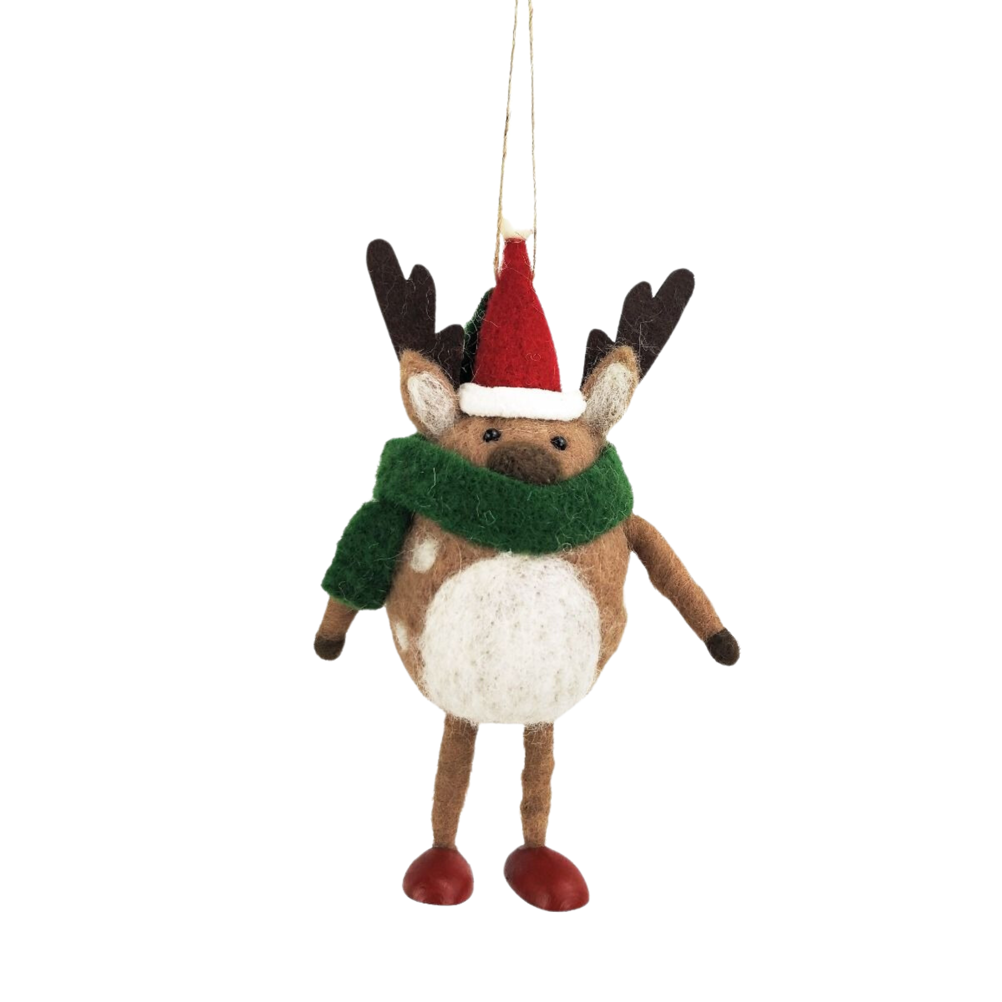 Felt Reindeer Christmas Hanging Decoration