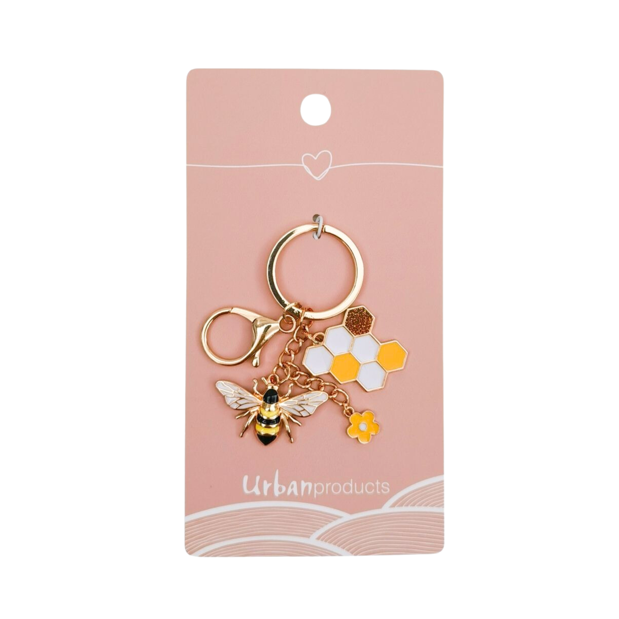 Bee Keyring Yellow