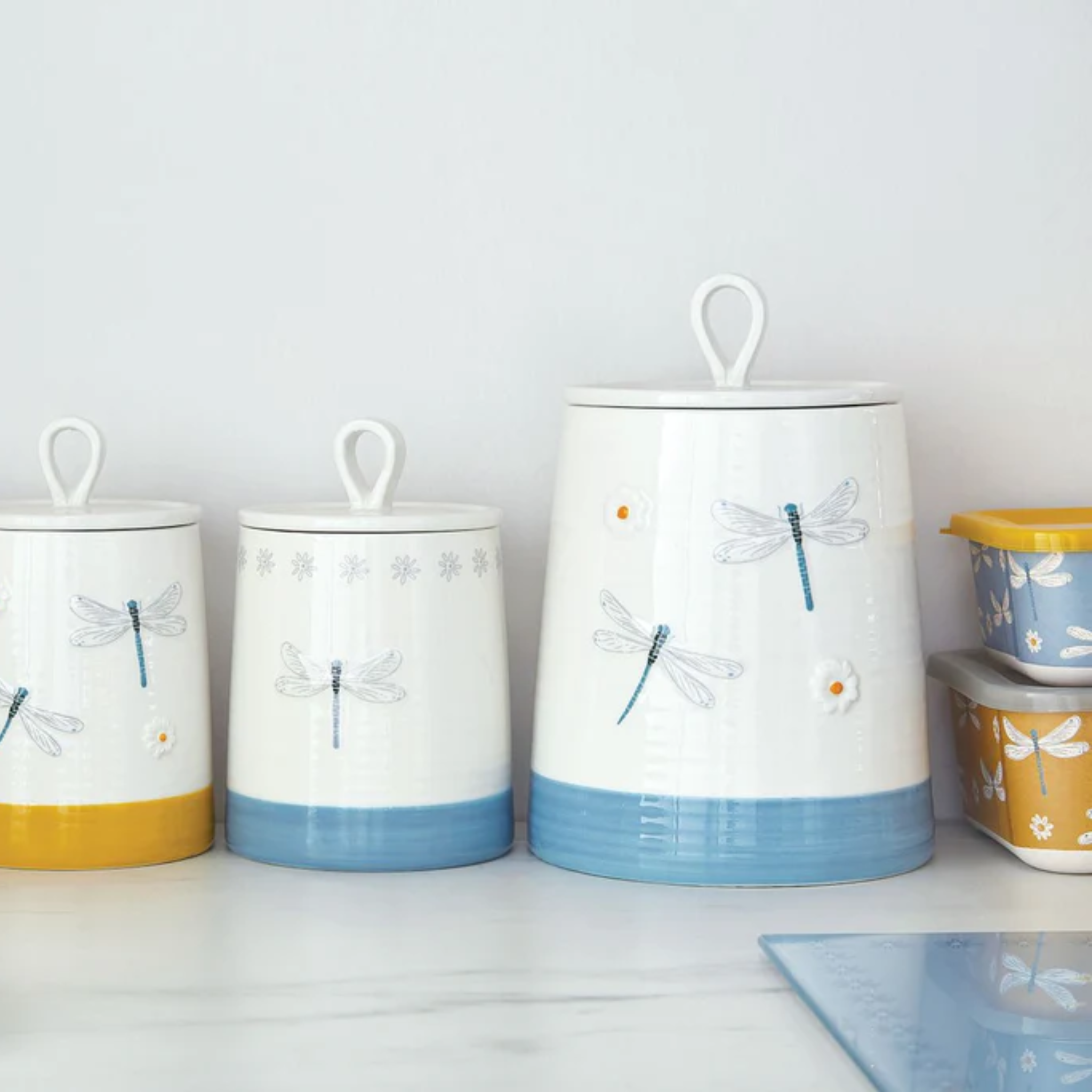 Large Ceramic Canister English Meadow