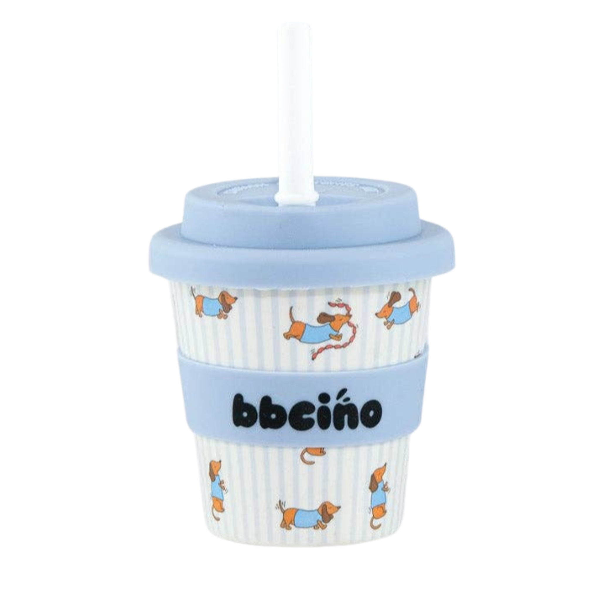 Reusable Babycino Bamboo Cup Dash Blue (120ml)