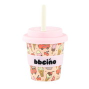 Reusable Babycino Bamboo Cup Scoops in Pink (120ml)