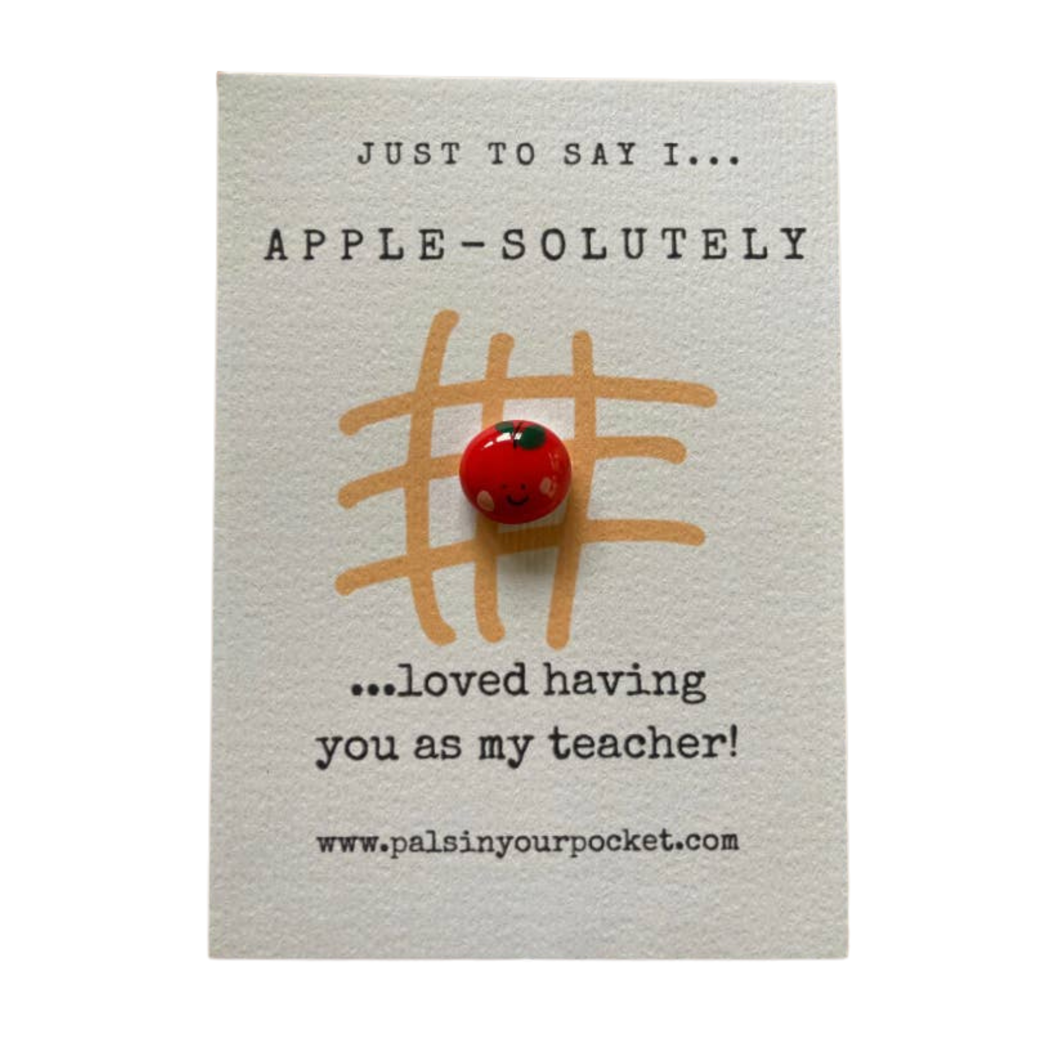 Teacher Gift Apple Pocket Pal