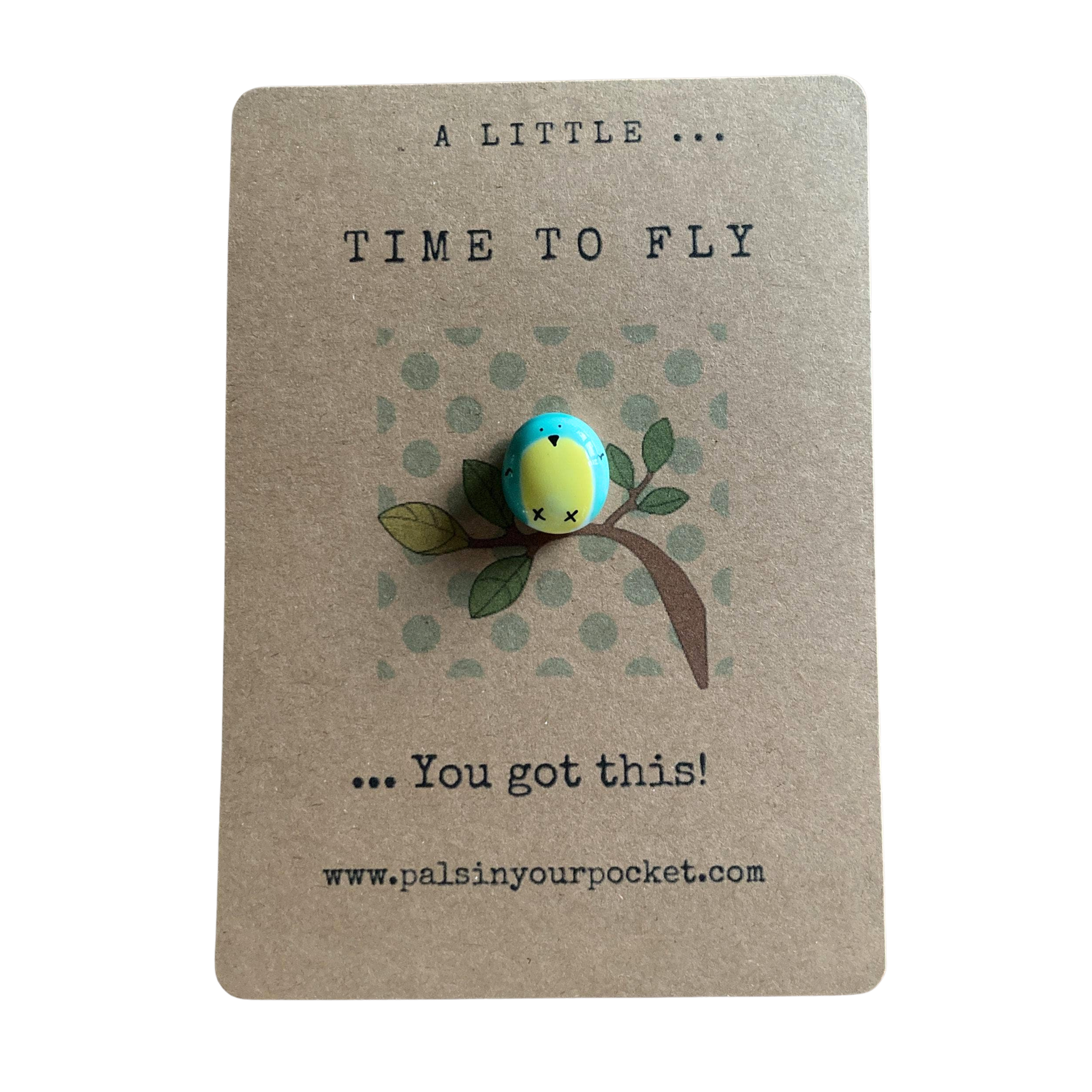 Time To Fly Bird Pocket Pal