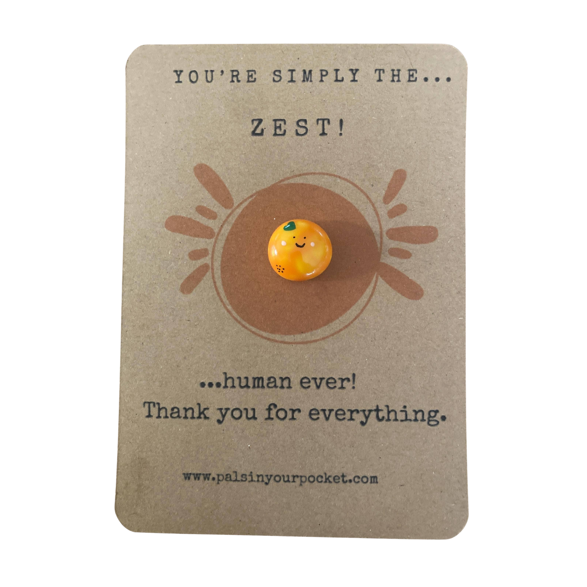 Simply The Zest Thank You Pocket Pal