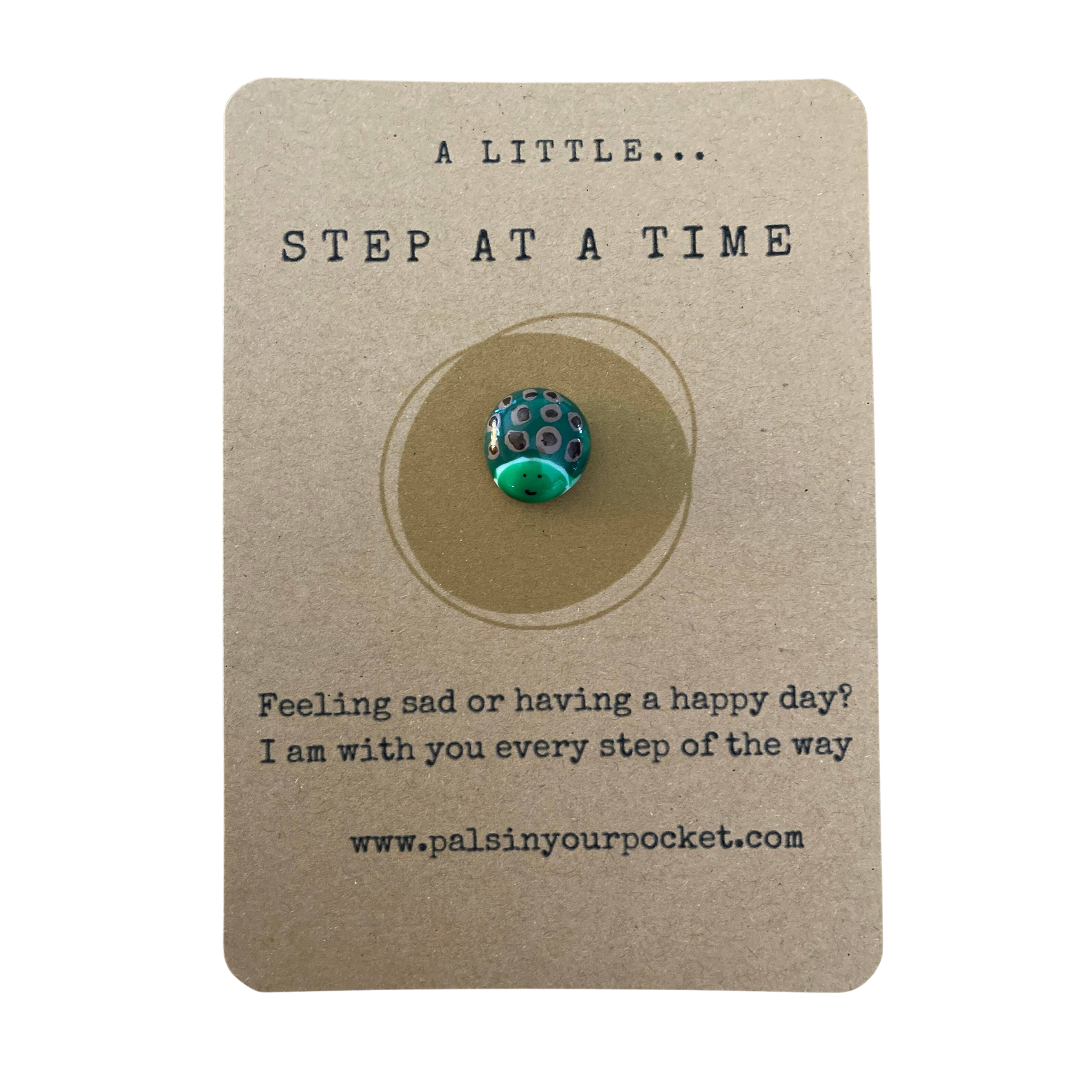 Step At A Time Tortoise Pocket Pal