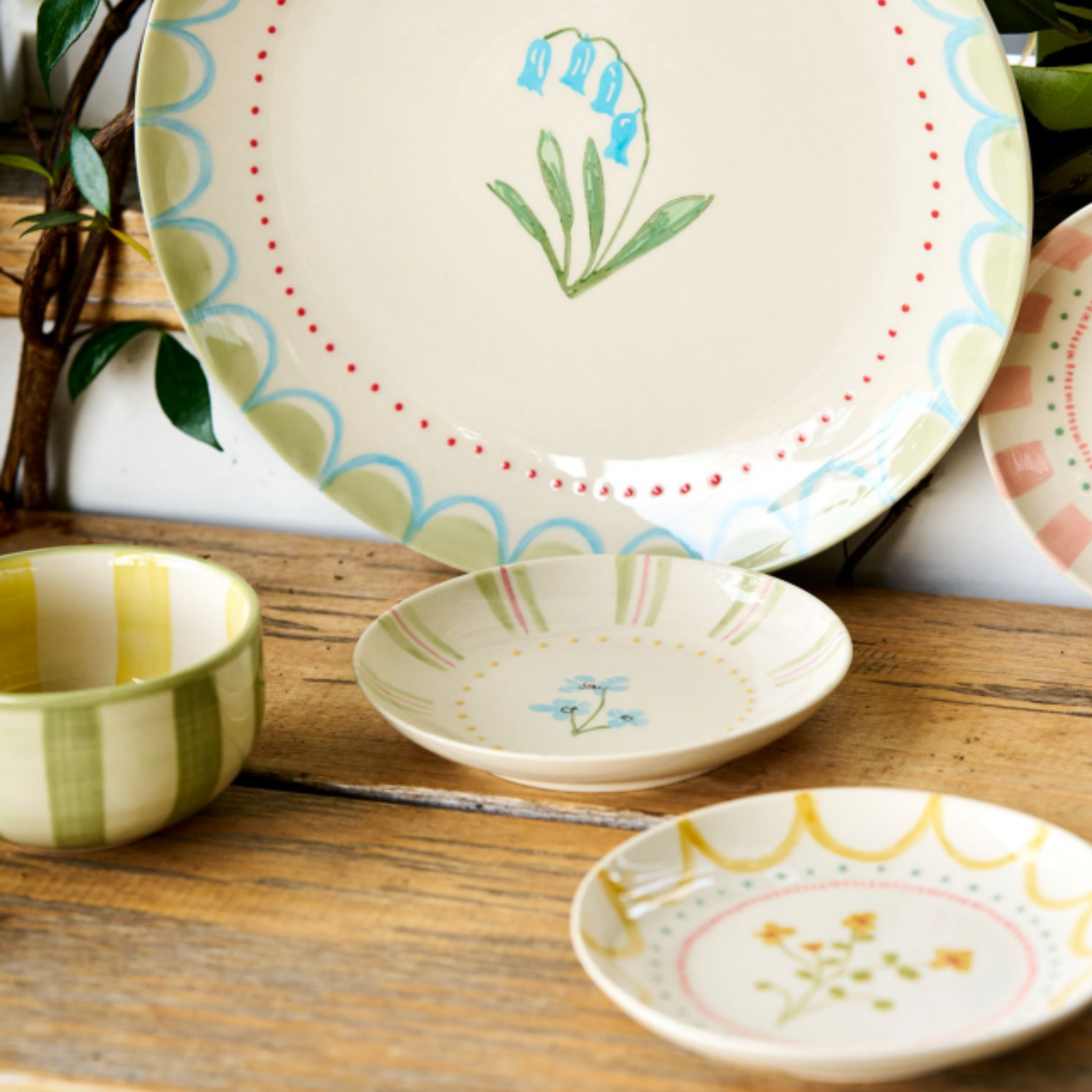 June's Garden Forget Me Not Condiment Bowl