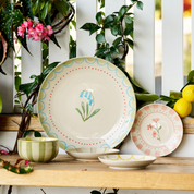 June's Garden Geranium Condiment Bowl