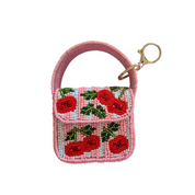 Mini Beaded Handbag Keychain Cherry