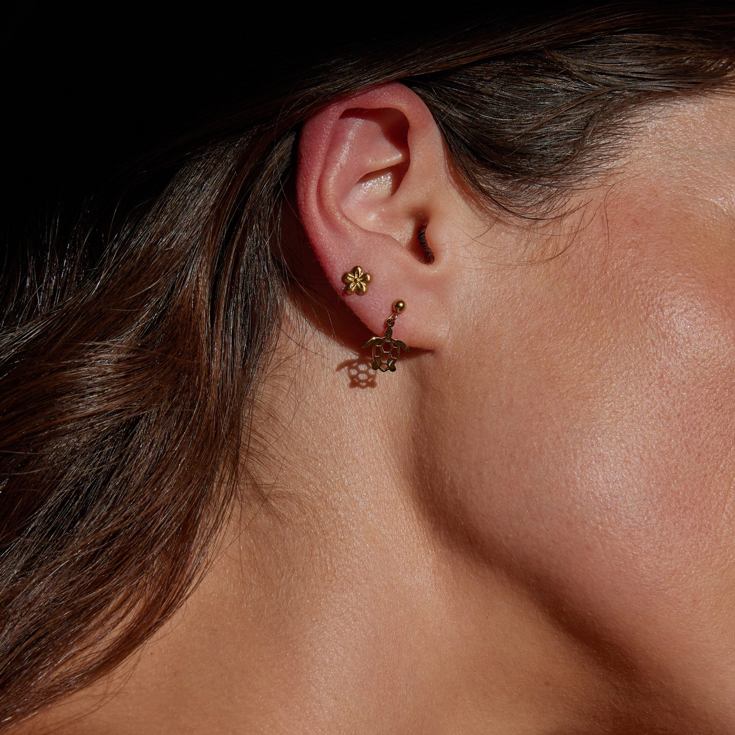 Wise One Drop Earrings Silver