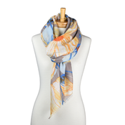 Grey Windflower Scarf