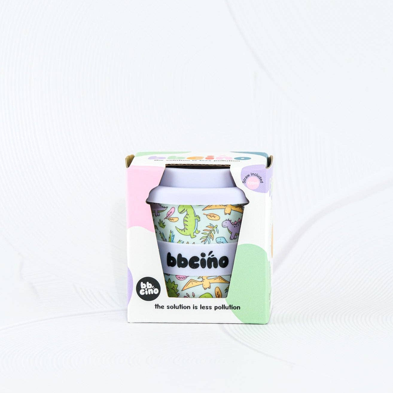 Reusable Babycino Bamboo Cup Sipasaurus (120ml)