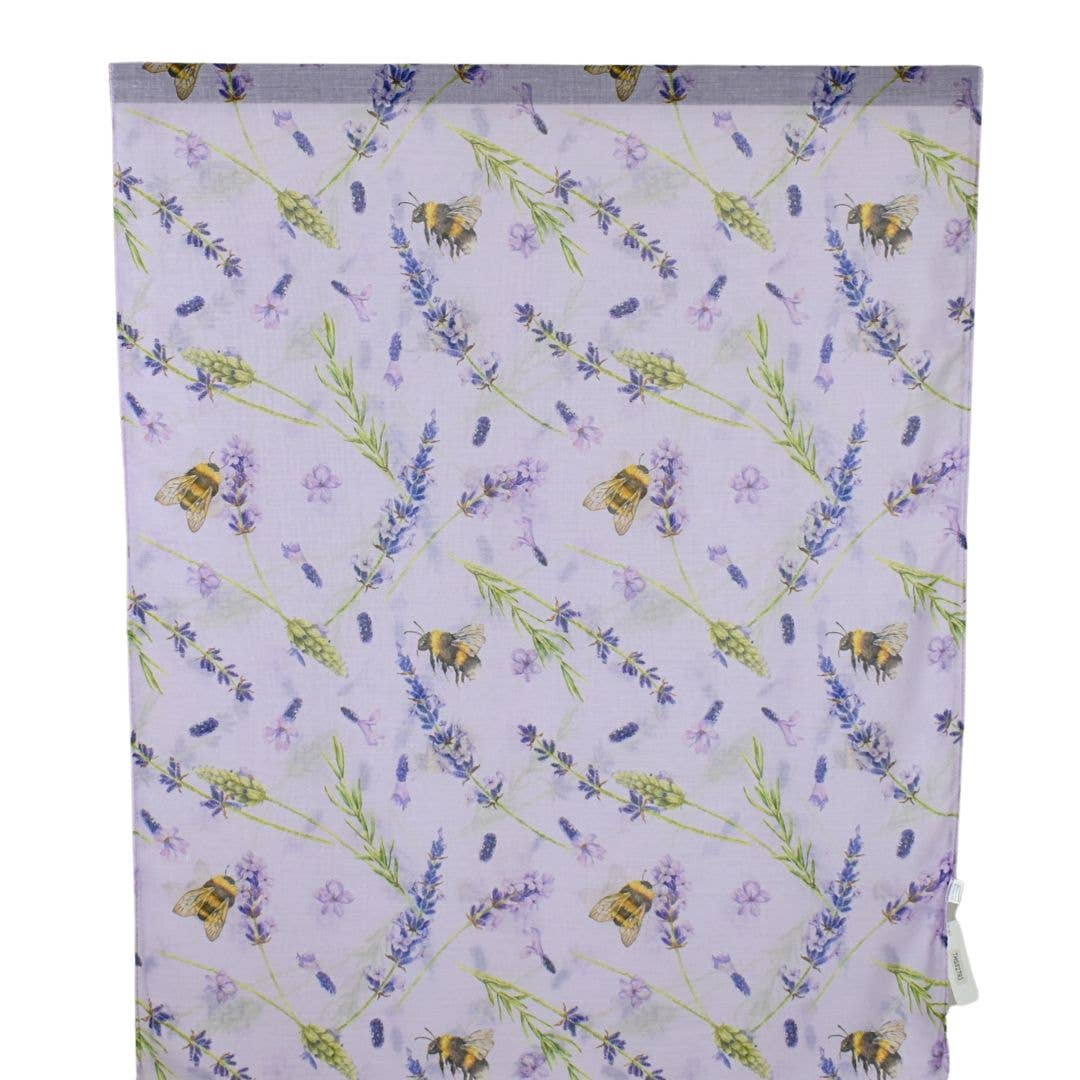 Purple Lavender Bees Garden Scarf