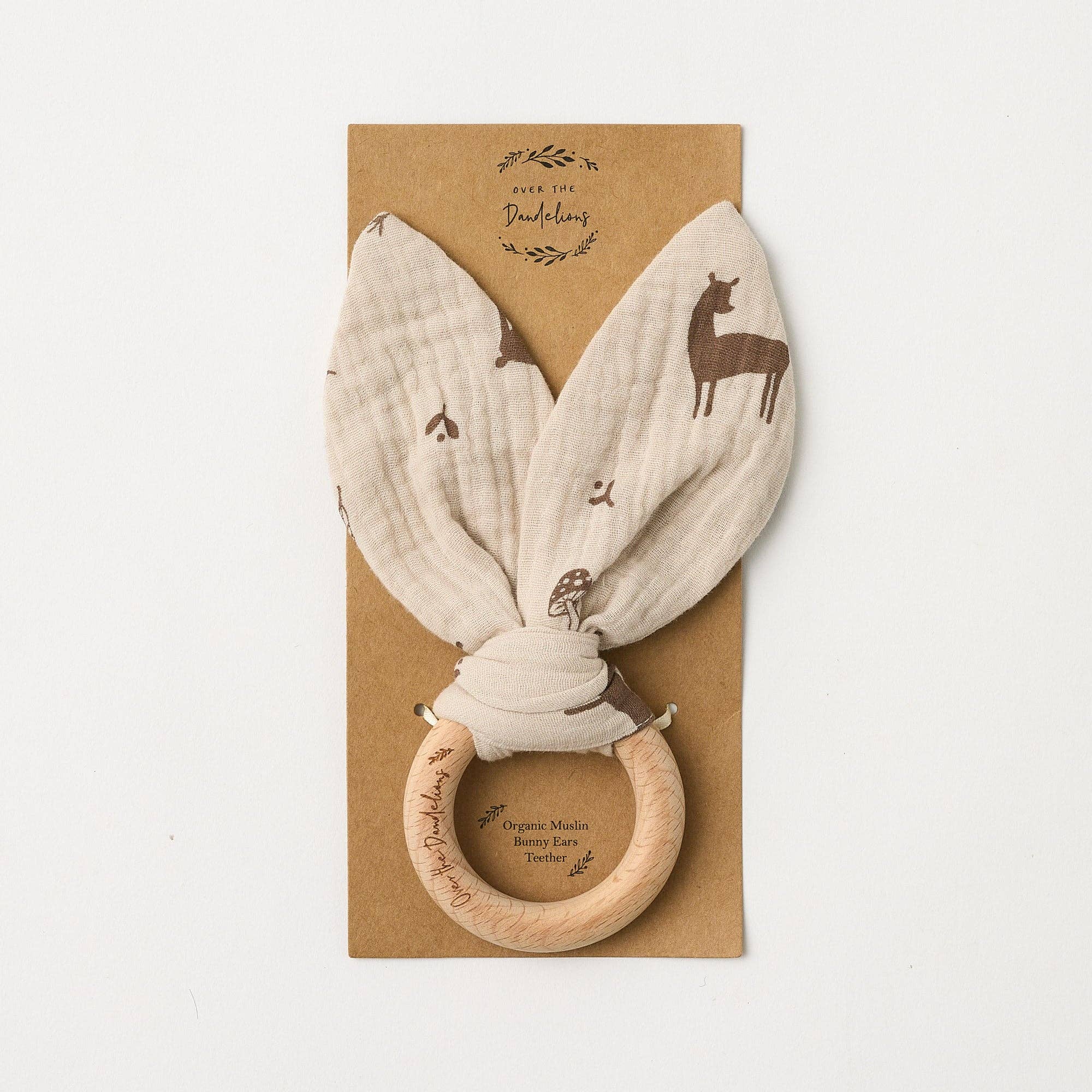 Organic Bunny Ears Teether Woodlands