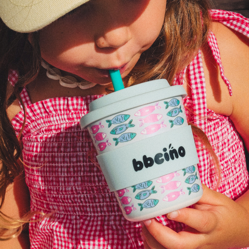 Reusable BambinoCino Bamboo Cup Catch Of The Day (240ml)