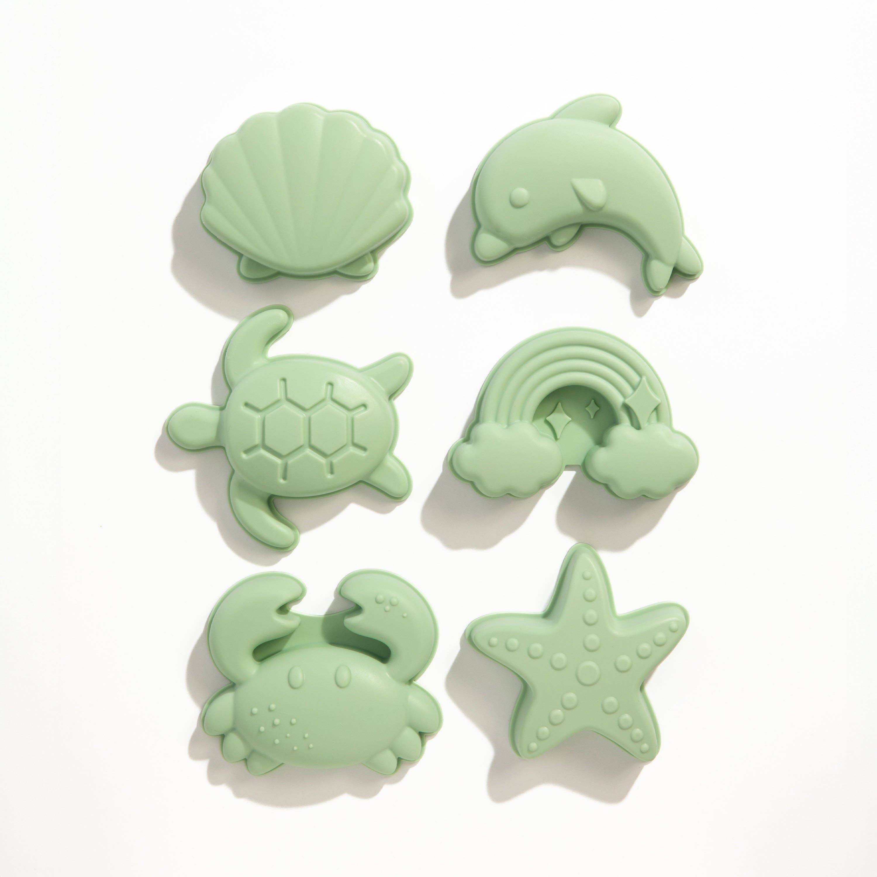 Silicone 8PC Bucket Set Light Sage