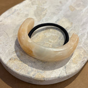 Crescent Resin Hair Cuff Tie Tortoise