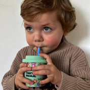 Reusable Babycino Bamboo Cup Party Animal Green (120ml)