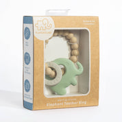 Silicone Elephant Teether Light Sage