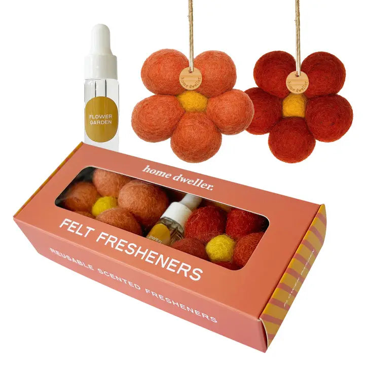 Felt Flower Fresheners Flower Garden