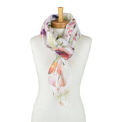 White Birdsong Garden Scarf