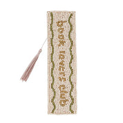 Book Lover Beaded Bookmark Natural