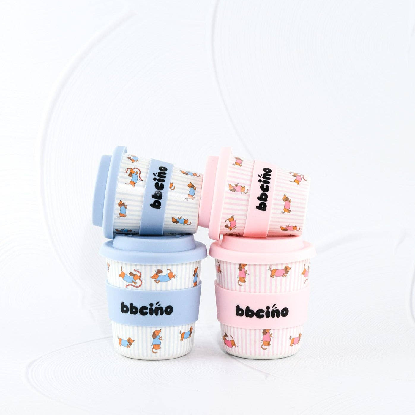 Reusable Babycino Bamboo Cup Dash Blue (120ml)