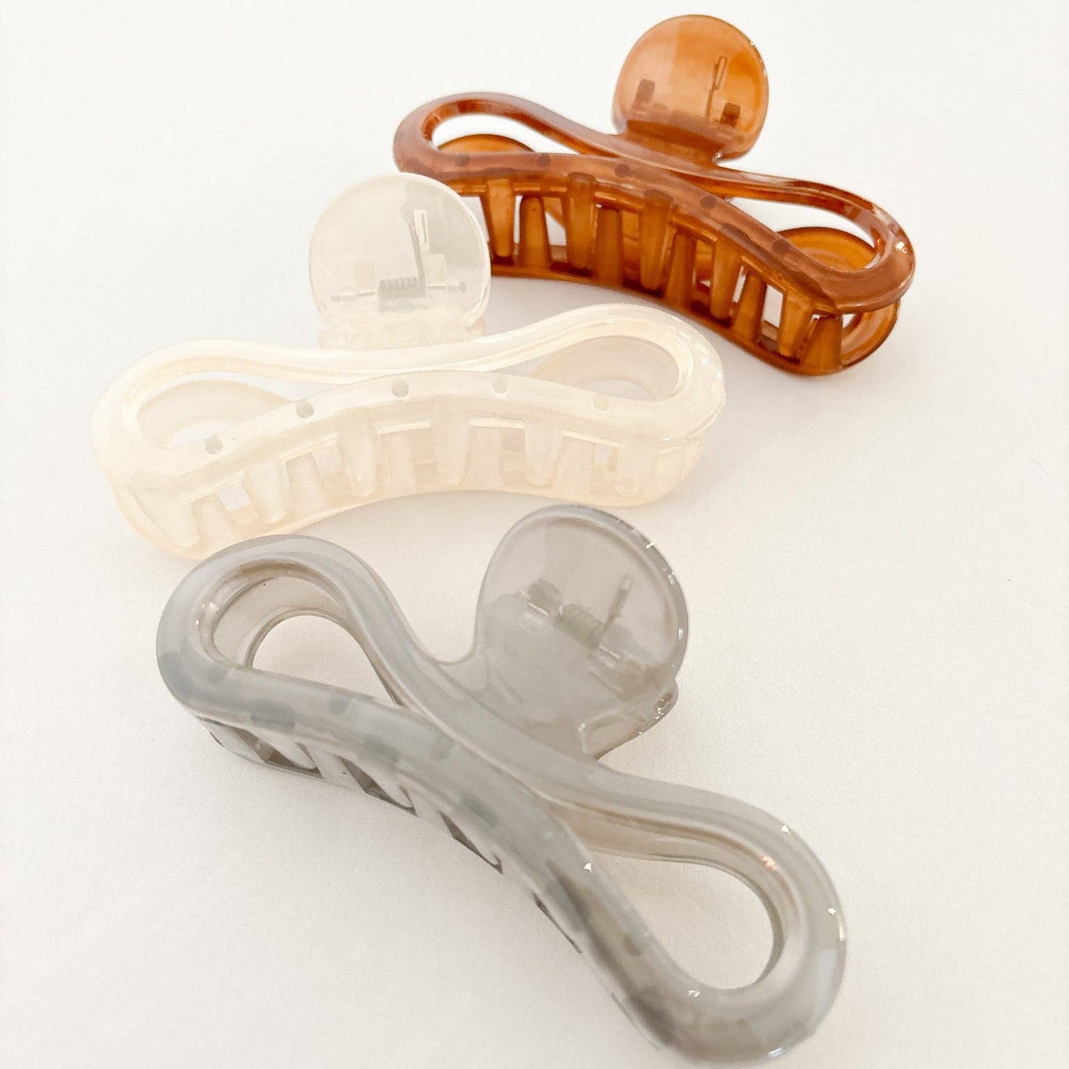 Candice Hair Claw Clip Cream