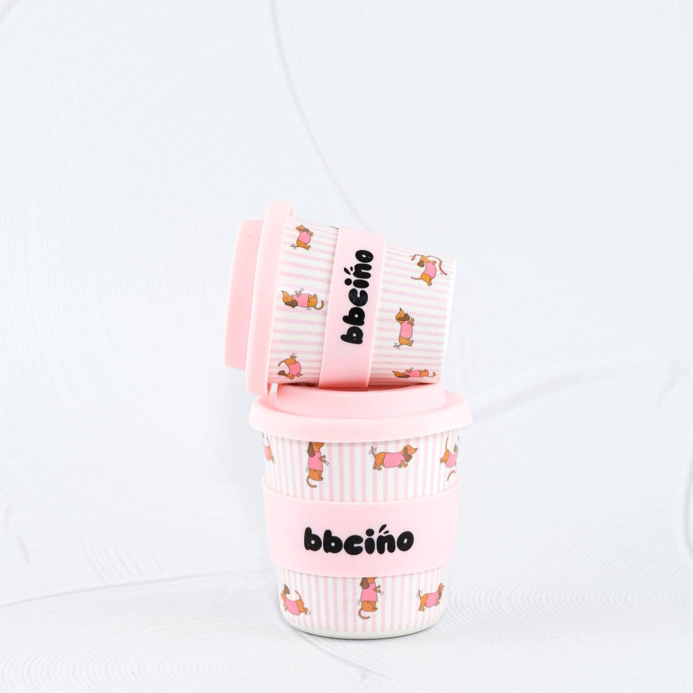 Reusable Babycino Bamboo Cup Dash Pink (120ml)